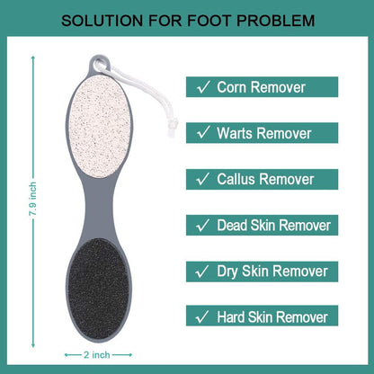 CAREHOOD Foot File Callus Remover - Foot Scrubber Pedicure Tool (Grey)