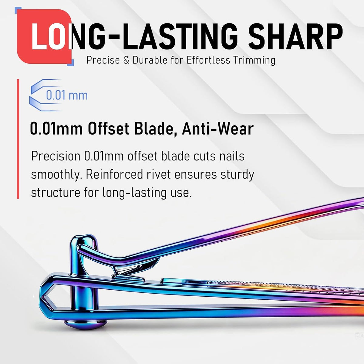 FiriKer Nail Clippers with Nail File, Fingernail Clipper, Toe Nail Clippers