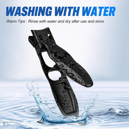 Wide Jaw Nail Clippers, Stainless Steel, Professional Fingernail Clipper