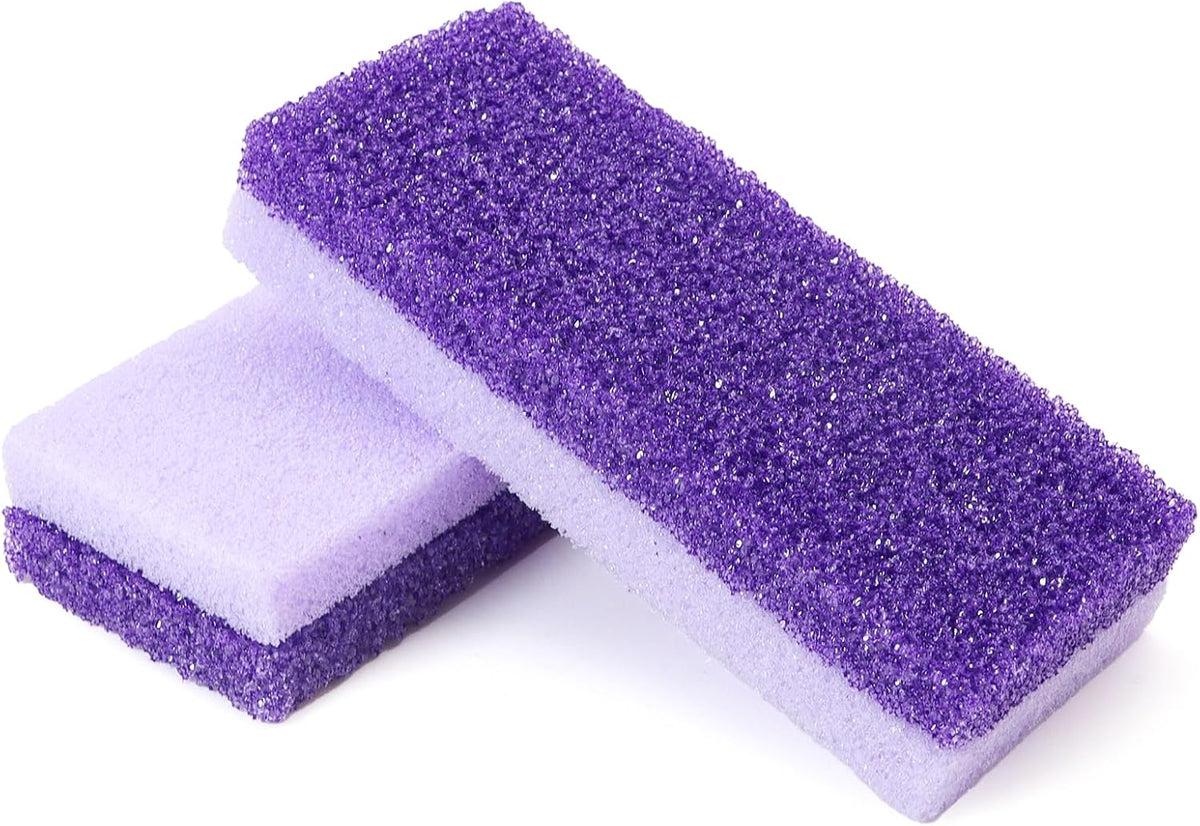 Foot Pumice Stone 2 Pack Pedicure Stone for Feet (Purple)
