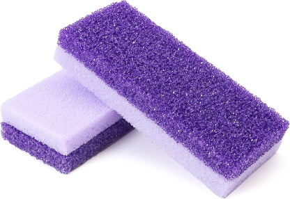 Foot Pumice Stone 2 Pack Pedicure Stone for Feet (Purple)