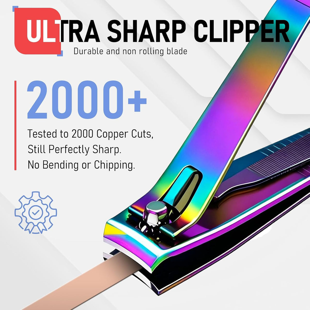 FiriKer Nail Clippers with Nail File, Fingernail Clipper, Toe Nail Clippers