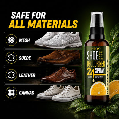 Shoe & Boot Deodorizer Spray - Natural Plant-Powered Odor Eliminator, 4 oz