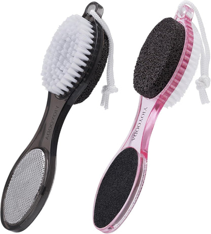 Foot Brush and Pumice Stone for Feet Scrub Callus Remover Pedicure Tools