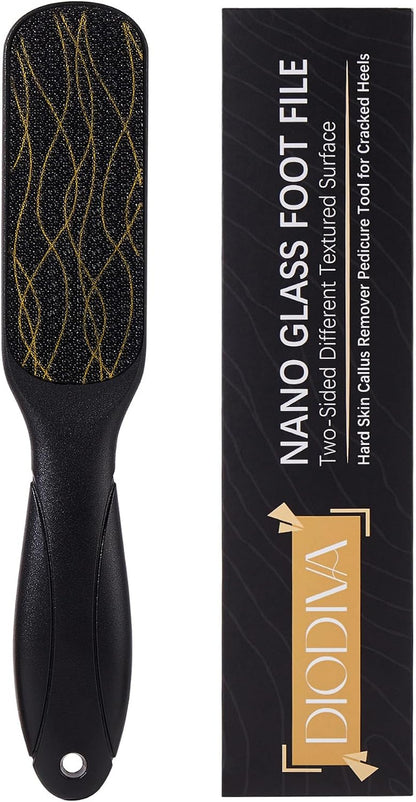 Nano Glass Foot File, Double-Sided Foot Callus Remover for Cracked Heels
