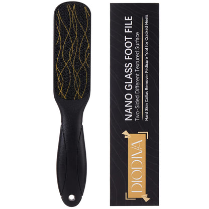 Nano Glass Foot File, Double-Sided Foot Callus Remover for Cracked Heels
