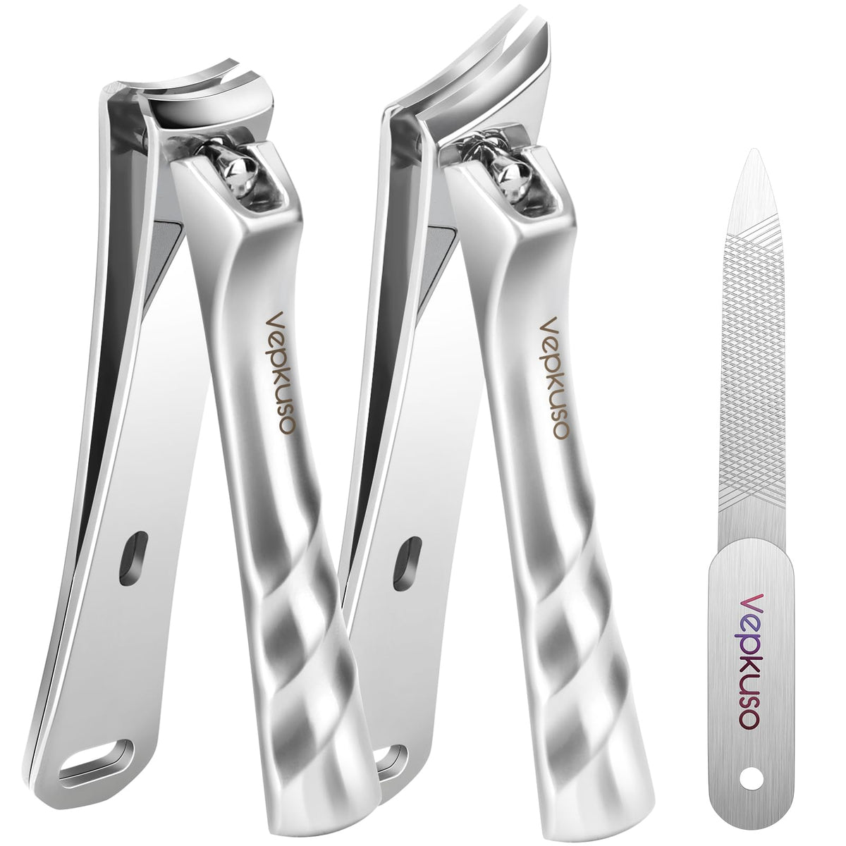 Nail Clippers for Seniors, Heavy Duty Stainless Steel Nail Clipper for Ingrown Toenails, Wide Opening Sharp Blade for Men, Women, Travel & Home Use