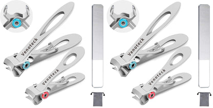 Nail Clippers Set,Fingernail Toenail Clippers for Thick Nails,Nail Clipper for Adult Men Women Seniors