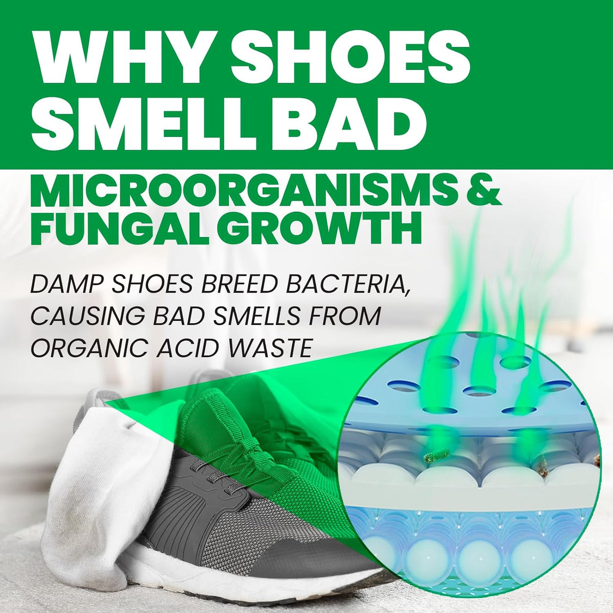 Uncle Todd's Shoe Deodorizer Spray - Proven & Powerful Enzyme Formula Spray for Shoe Odor Elimination in All Footwear (Mountain Fresh)