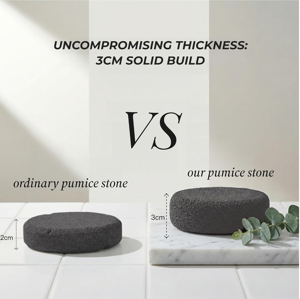 JINTONE Foot Pumice Stone Black & White 2-Pack