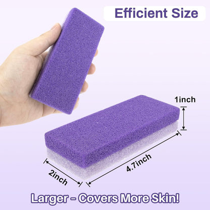 10 Pumice Stone for Feet - 4.7"x2"x1" Double Side Foot Pumice Stone