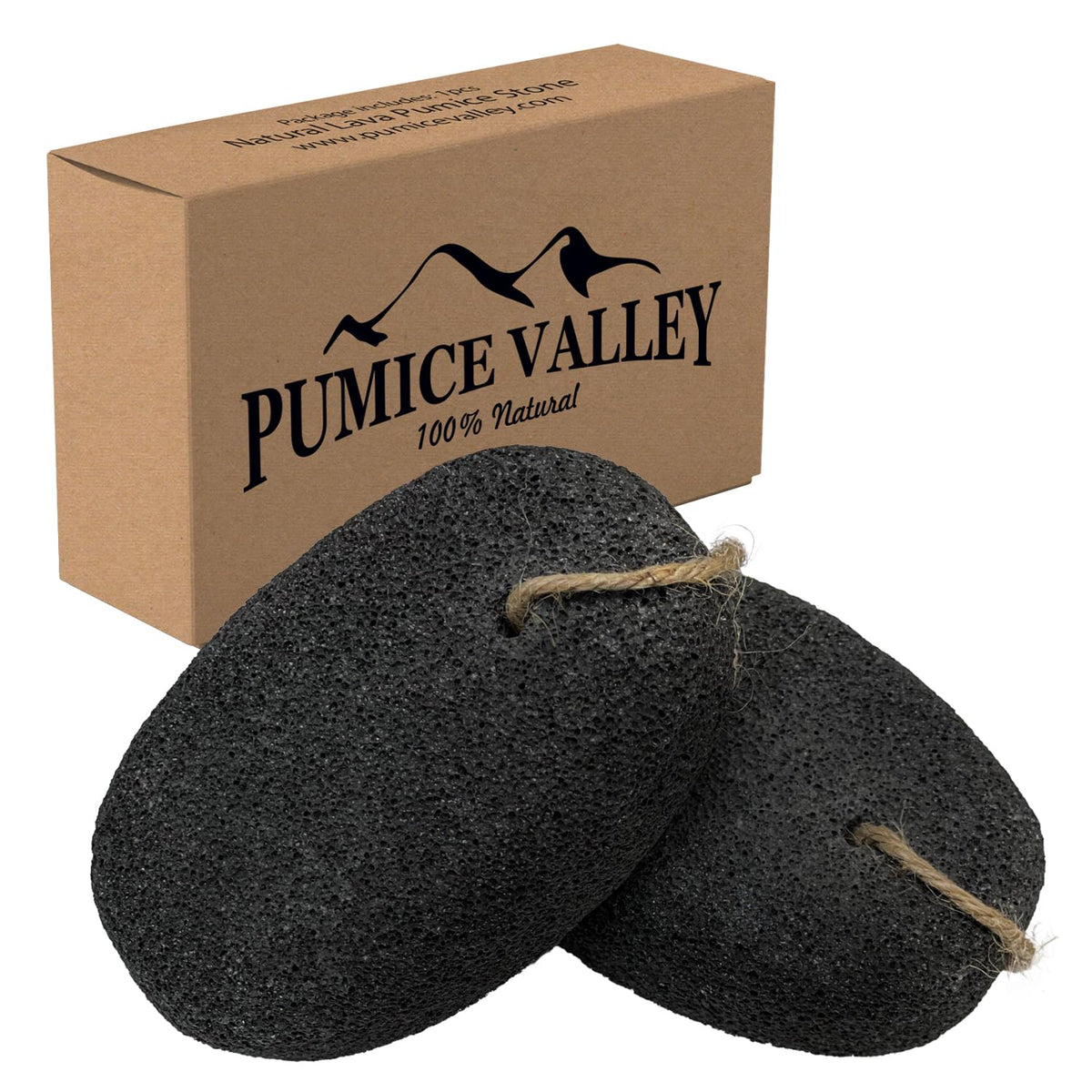 Pumice Stone for Feet - Natural Foot Scrubber for Dead Skin Callus Removal