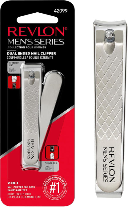 Revlon Men's Series Dual-Ended Nail Clipper, 1 Count