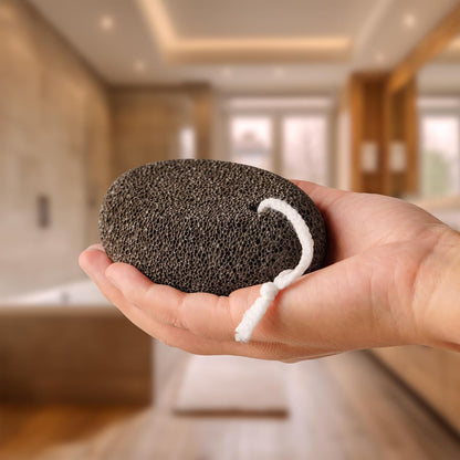 Extra Thick Pumice Stone for Feet and Hands – Ergonomic, Durable Natural Foot File – Gray, 3.9x2.8x1.6 in – Ideal for Cracked Heel Treatment,Callus Remover for feet&Dead Skin Exfoliation