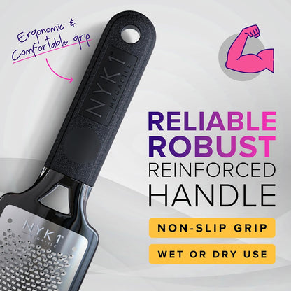NYK1 RUSTPROOF Foot File Callus Remover for Feet with Catcher | XL Size