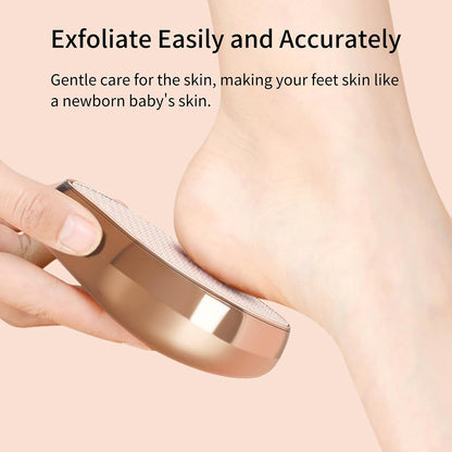 Nano Glass Foot File, Pedicure Tool and exfoliator, Glass Surface, Comfortable Hand and Foot Grinding Scraper for Wet and Dry feet, Removal Hard or Dead Skin, Suitable for Women or Men
