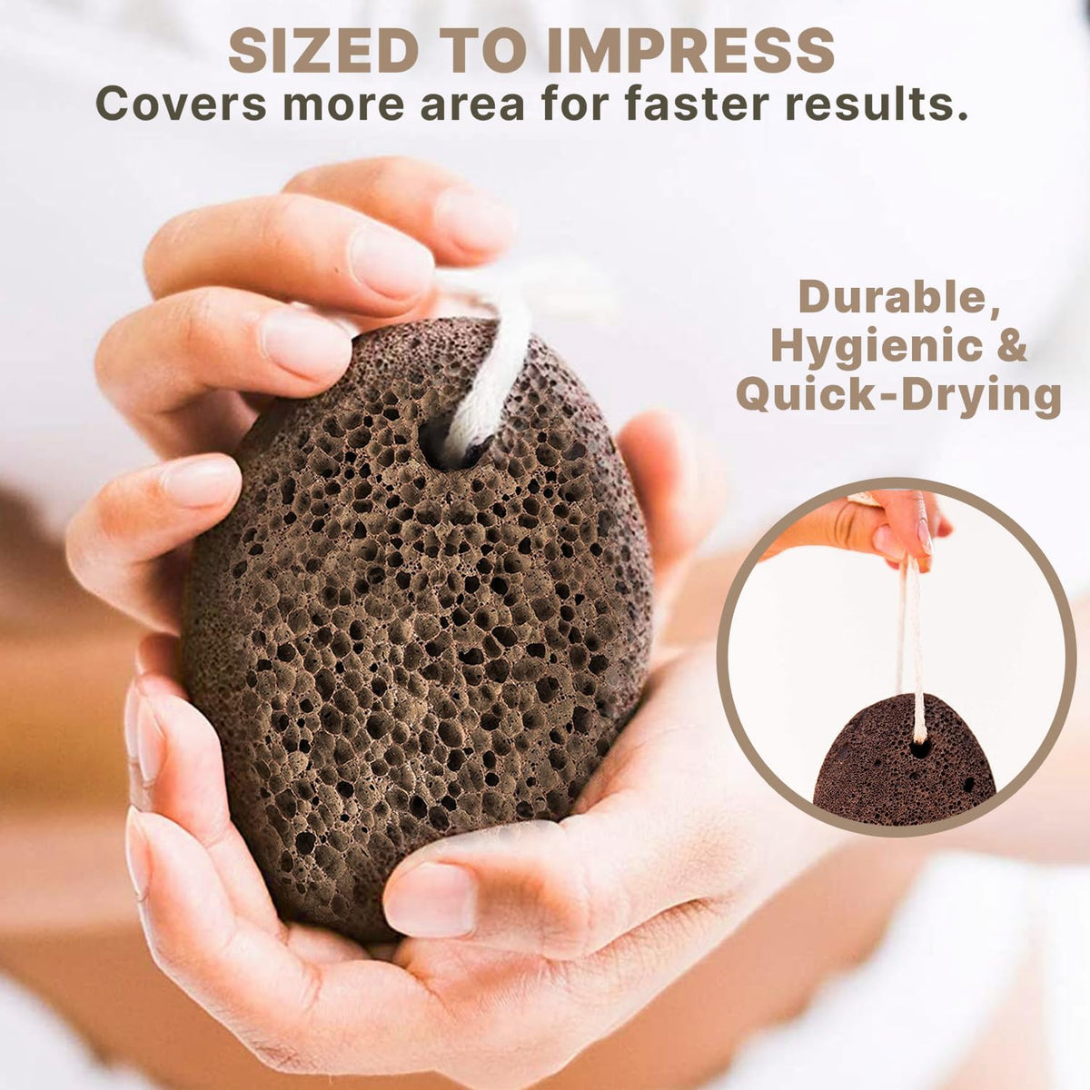 Pumice Stone for Feet - Natural Lava Stone Foot Exfoliator