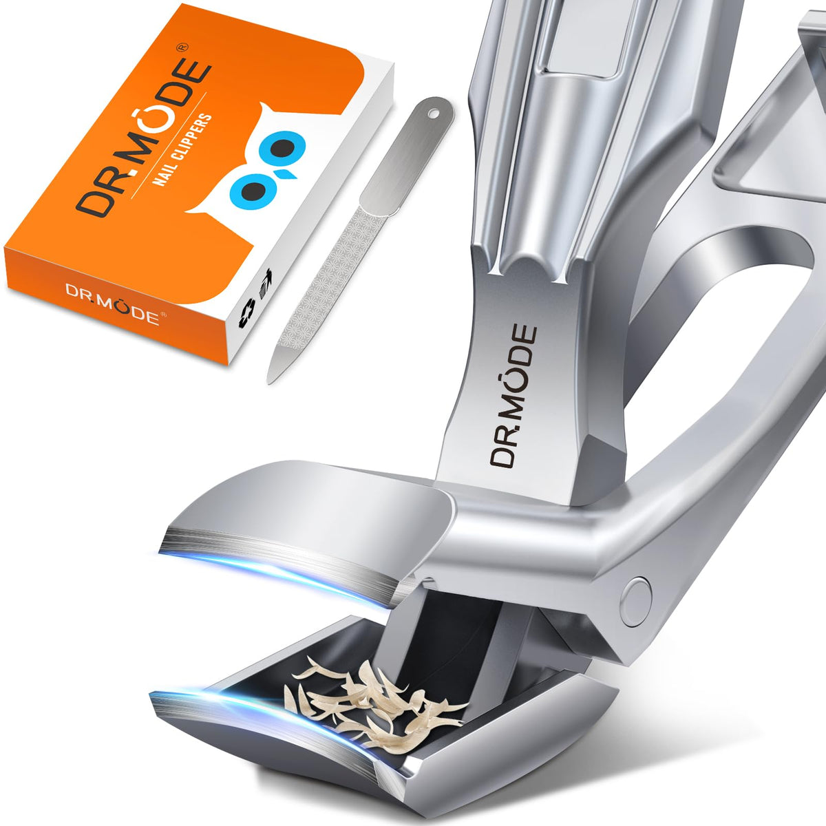DRMODE Nail Clippers for Men Thick Nails, 16MM Wide Jaw Opening