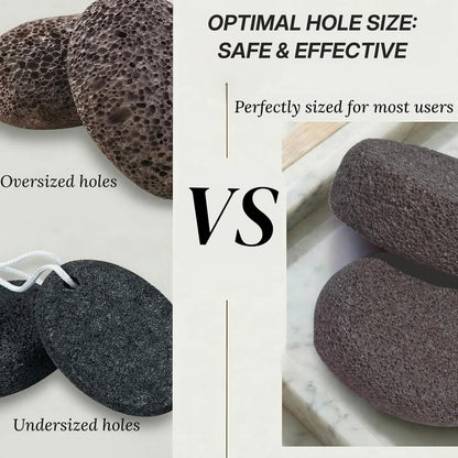 JINTONE Foot Pumice Stone Black & White 2-Pack