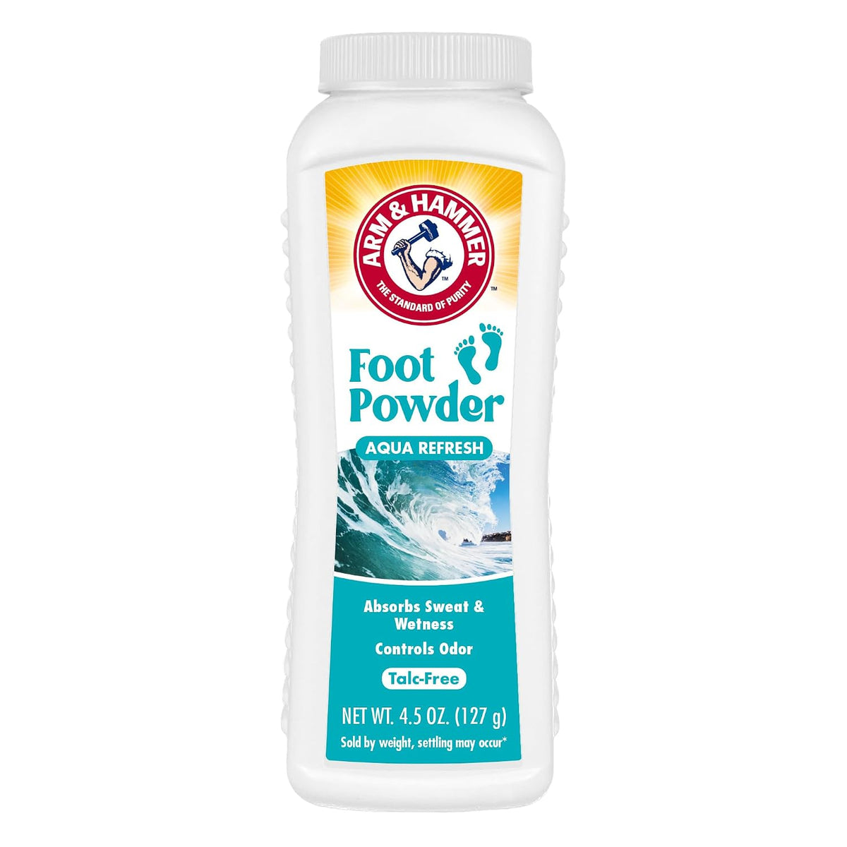 Arm & Hammer Soothing Foot Powder, Odor Control, Aqua Refresh Scent, 4.5 oz
