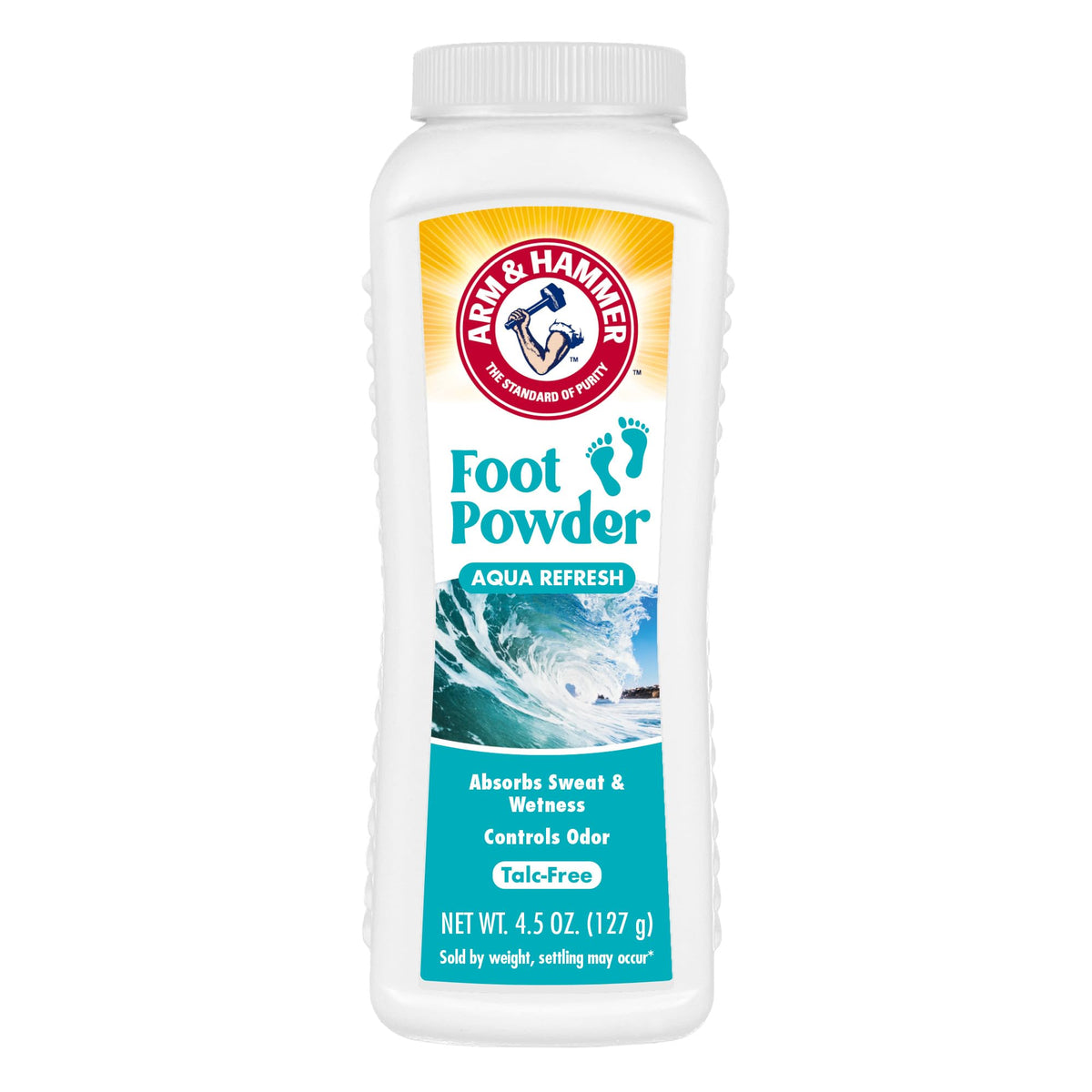 Arm & Hammer Soothing Foot Powder, Odor Control, Aqua Refresh Scent, 4.5 oz