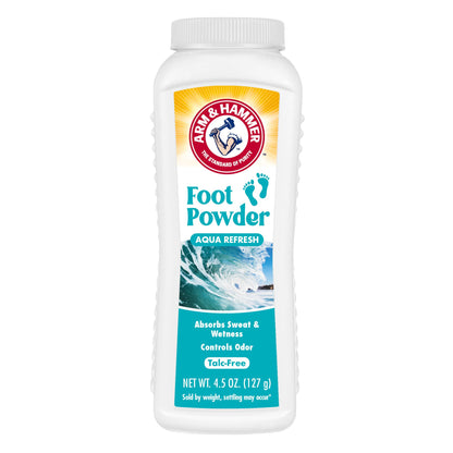 Arm & Hammer Soothing Foot Powder, Odor Control, Fresh Air Scent, 4.5 oz