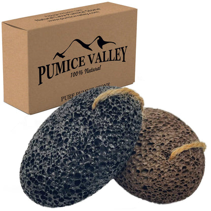 Pumice Stone for Feet - Natural Foot Scrubber for Dead Skin Callus Removal