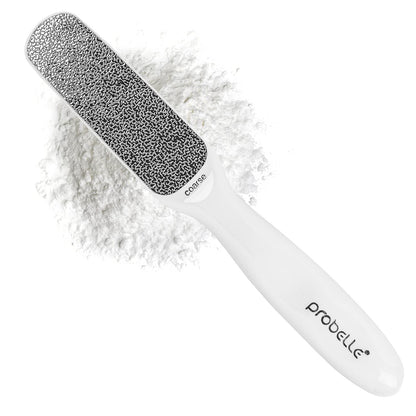 Probelle Double Sided Multidirectional Nickel Foot File Callus Remover - Immediately Reduces calluses and Corns to Powder for Instant Results, Safe Tool (Dark Grey)