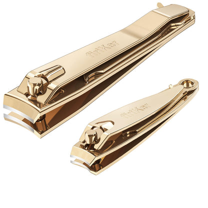 FiriKer Nail Clippers with Nail File, Fingernail Clipper, Toe Nail Clippers