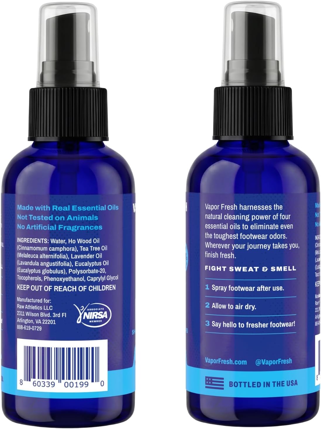 Vapor Fresh Shoe Deodorizer Spray, Eucalyptus Lavender, 4oz (1 Pack)