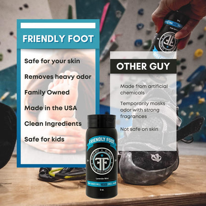 Powder - Natural Foot and Shoe Deodorizer Powder Extra Strength - Travel Size Shoe Freshener & Foot Deodorant for Smelly & Sweaty Feet - Lavender and Mint Scented Shoe Odor Eliminator