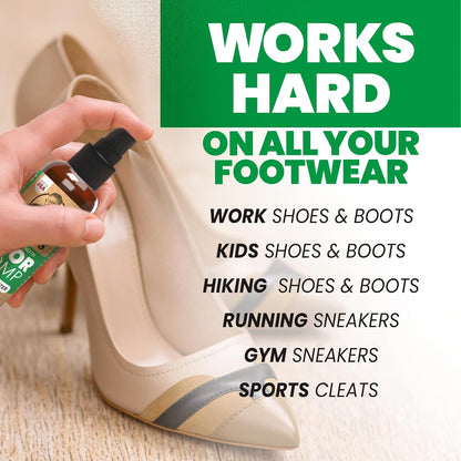 Uncle Todd's Shoe Deodorizer Spray - Proven & Powerful Enzyme Formula Spray for Shoe Odor Elimination in All Footwear (Mountain Fresh)