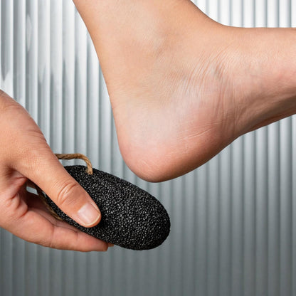 Natural Volcanic Pumice Stone for Feet & Hands. Foot Scrubber for Dead Skin Remover & Deep Cleansing, Cone Shape Stone for Hard-to-Reach Areas Corn Removal, 2 Pcs, Ready-to-Gift Design