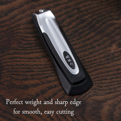 KAI Japanese Nail Clippers with Side Nail File, Stainless Steel, Made in Japan