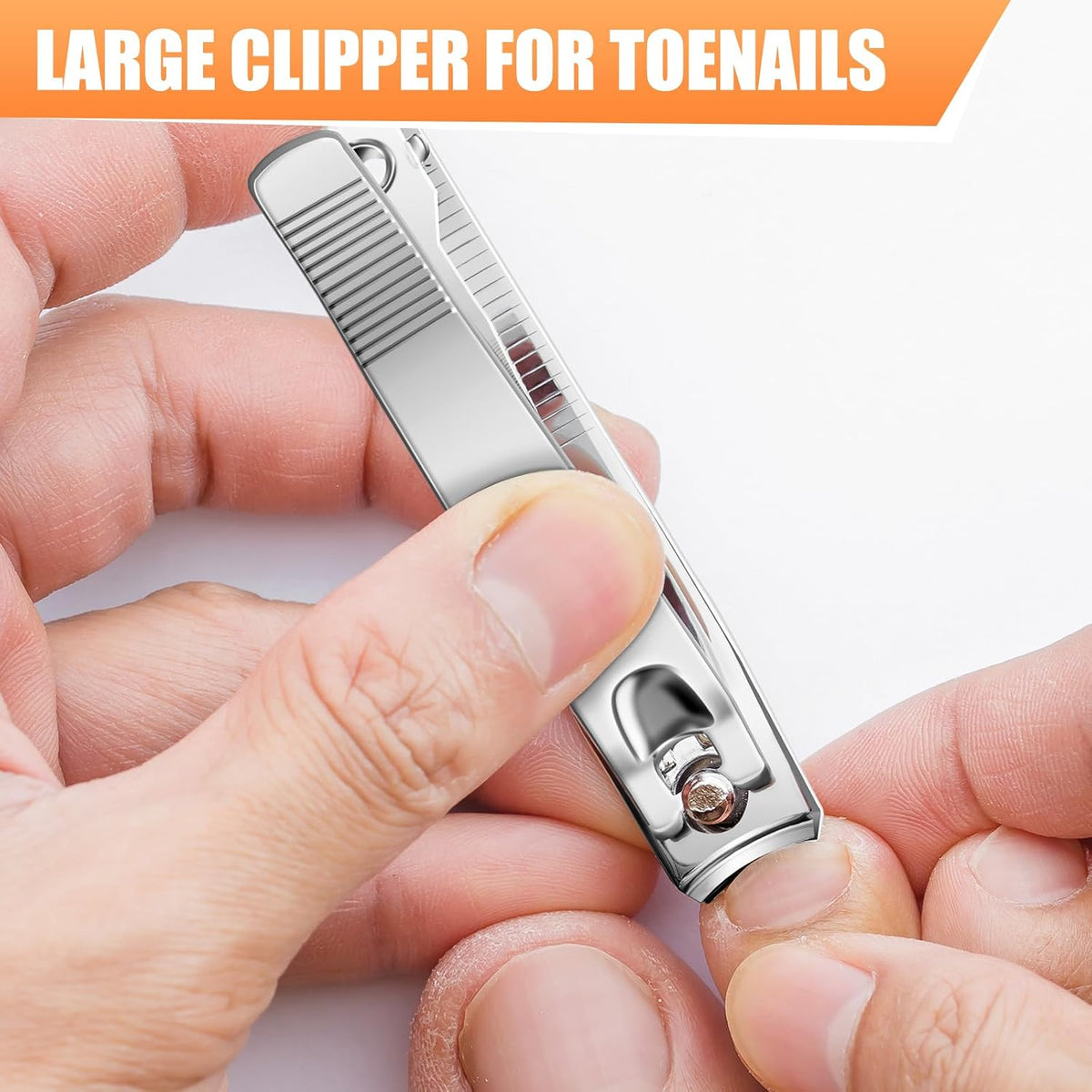DRMODE Finger Nail Clippers Adult, 8 Pack for Men Women