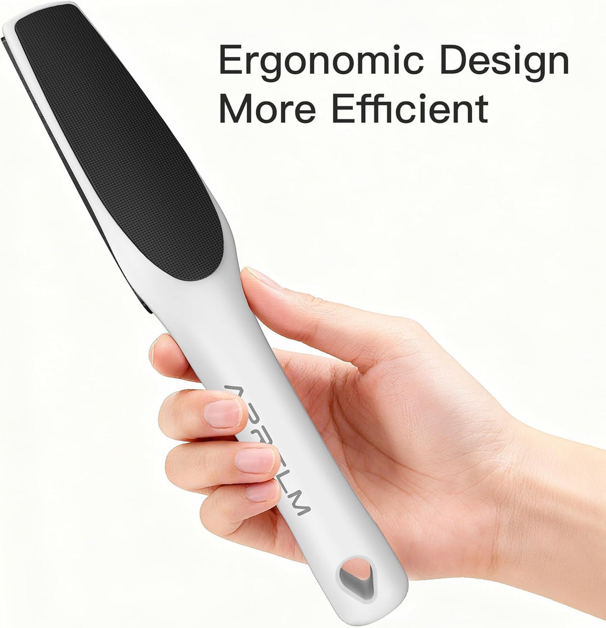APRELM 3-Sided Nano Glass Foot File, 3-in-1 Coarse/Medium/Fine Foot Callus Remover, Professional Callus Remover for Feet Hard Skin Smooth Polishing (White)