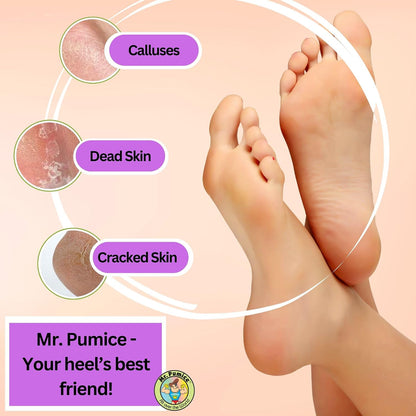 Mr. Pumice Purple PUMI Bar - Coarse Pumice Stone for Feet Callus Remover Pedicure Tools for Feet Foot Scrubber Skin Exfoliator Block, 4 Pack