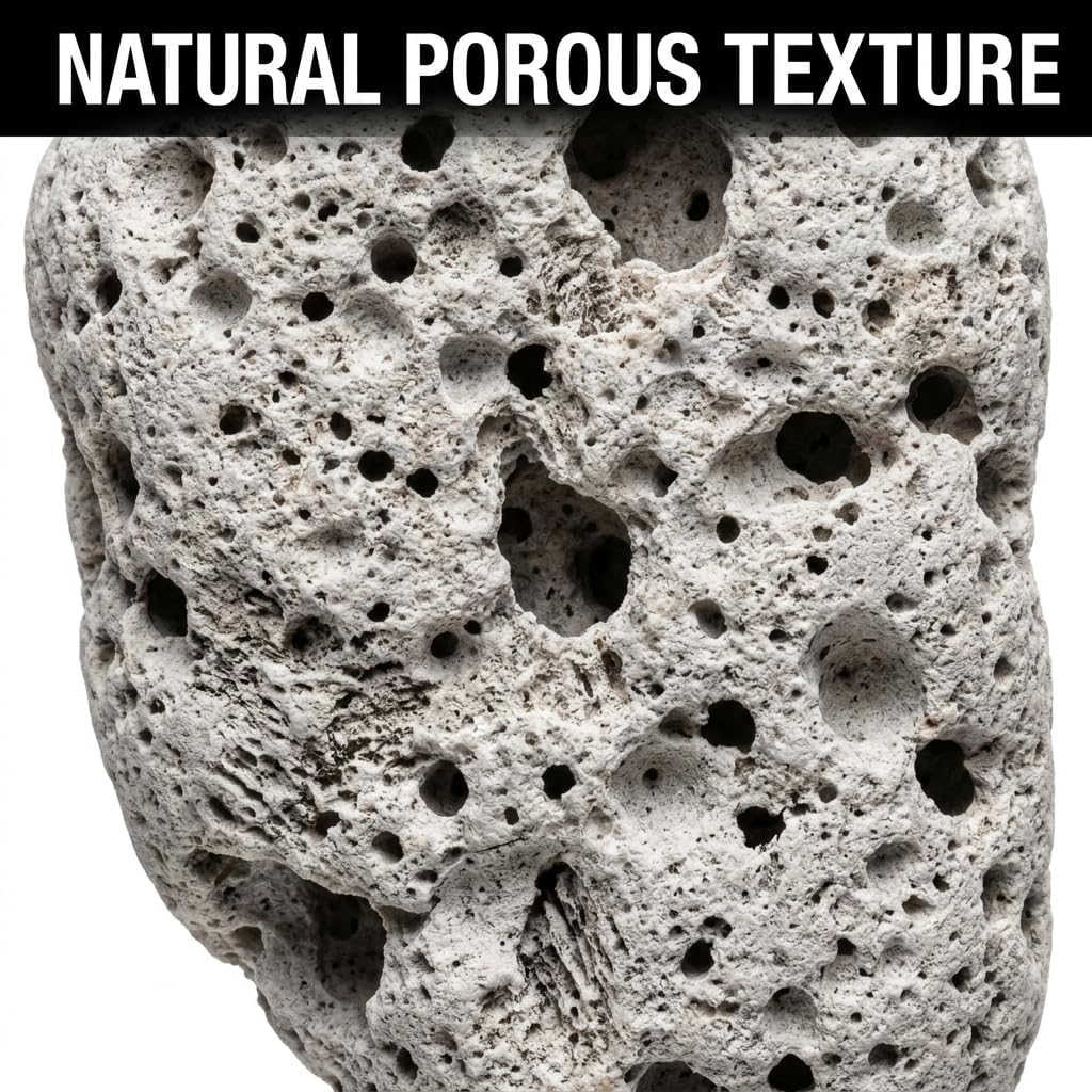 Pumice Stone for Feet, Hands & Elbows - Natural Exfoliating Pedicure Tool for Smooth Skin