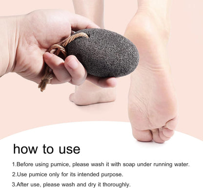 SAMEBUTECO 3 Shapes Natural Volcanic Pumice Stone for Feet Pumice Cleaning Stone for Sole of The Foot,Edges of The Foot,Toe Seams,Foot Scrubber for Dead Skin Remover Deep Clean