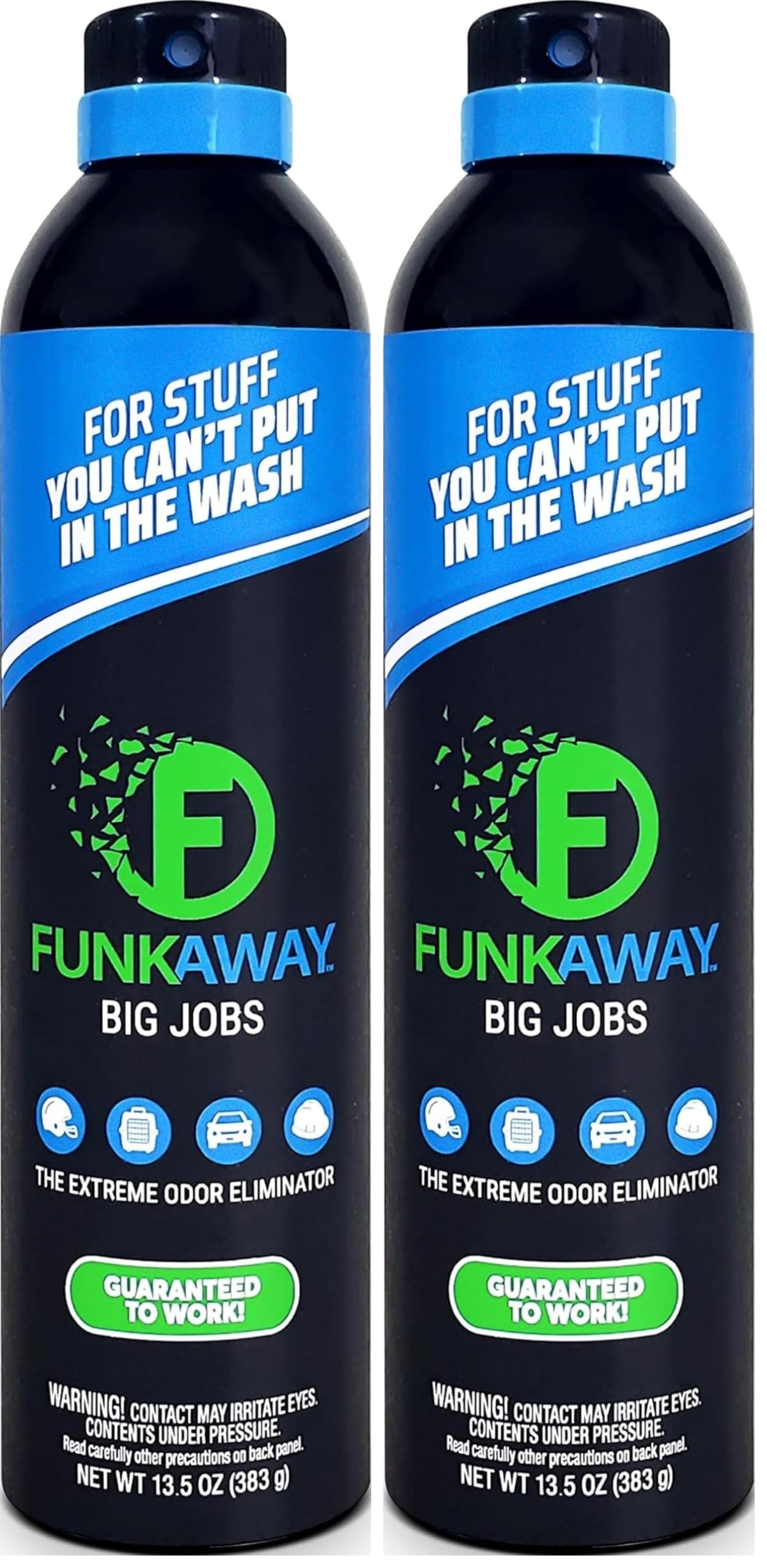 FunkAway Aerosol Spray, 8 oz., Extreme Odor Eliminator Spray, Ideal for Shoe Smells, Pet Odors and Bulky Stuff that Won't Fit in the Wash; Attacks Musty Odors at the Source