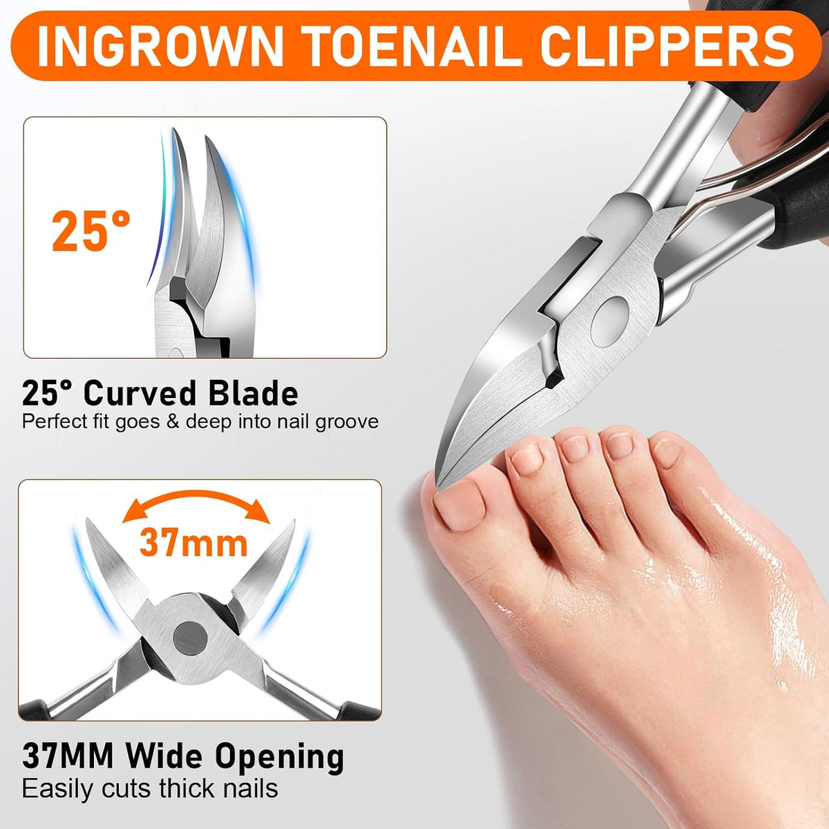 Toe Nail Clippers for Men, Toenail Clippers for Thick Nails for Seniors