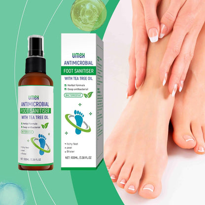 Tea Tree Oil Foot Deodorant, Tea Tree Oil Foot Spray, Fast Antiperspirant, Removes Foot Odor, Promotes Perspiration, 100ml / 3.38oz (1)