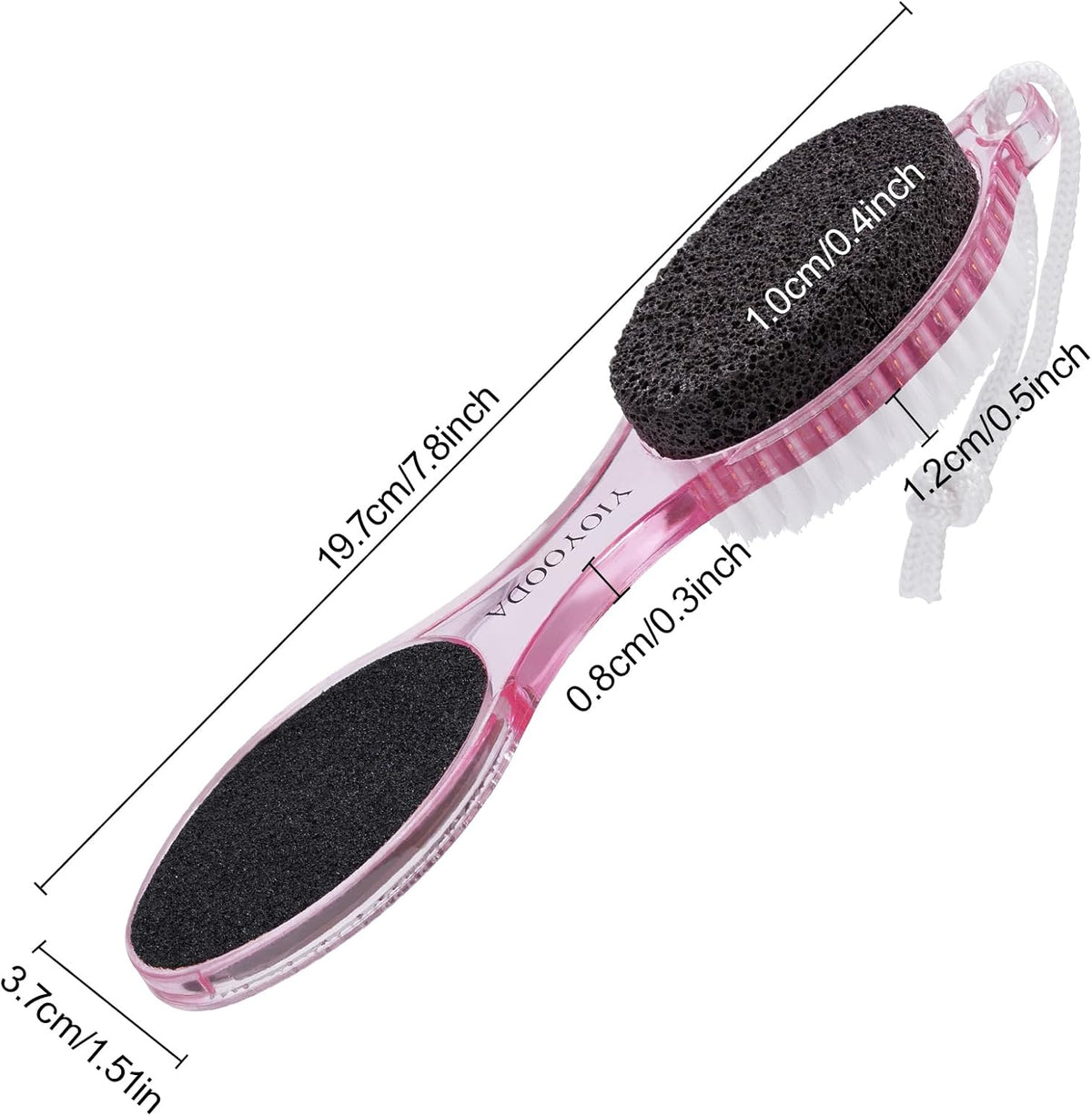 Foot Brush and Pumice Stone for Feet Scrub Callus Remover Pedicure Tools