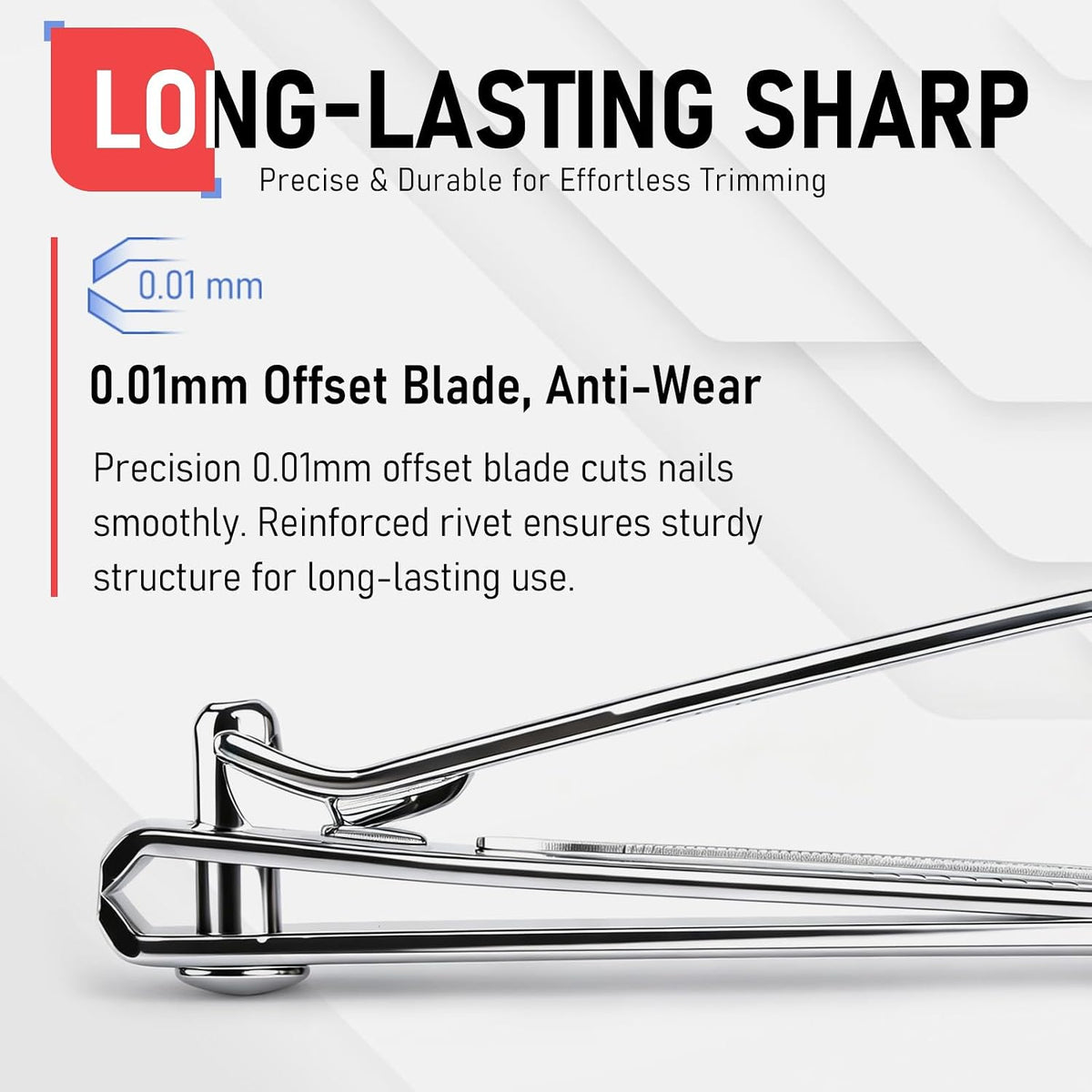 FiriKer Nail Clippers with Nail File, Fingernail Clipper, Toe Nail Clippers