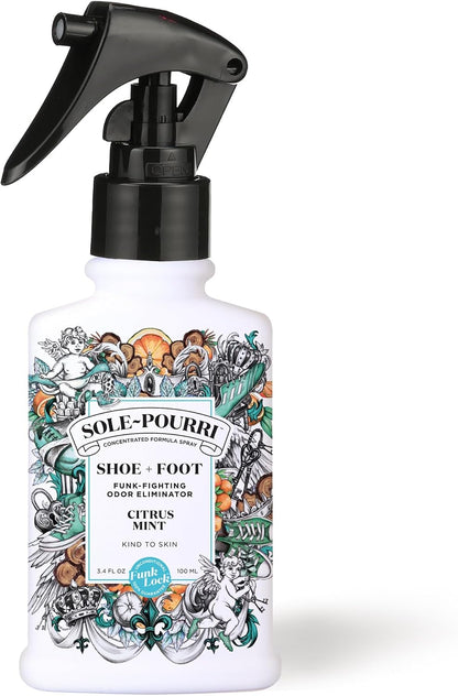 Sole-Pourri Shoe Deodorizer + Foot Spray Odor Freshener, 10 Ml