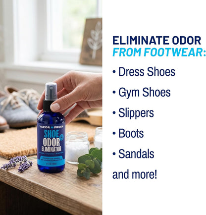 Vapor Fresh Shoe Deodorizer Spray, Eucalyptus Lavender, 4oz (1 Pack)