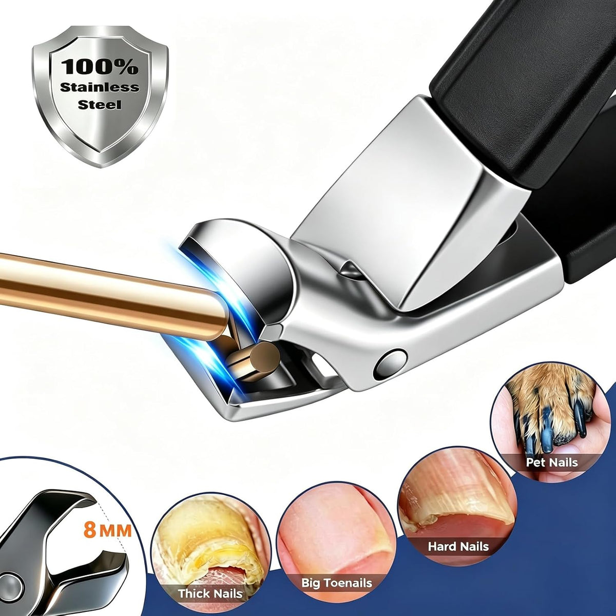 2026 Eagle Beak Nail Clipper for Senior Ingrown Toenail Clipper Angled Head