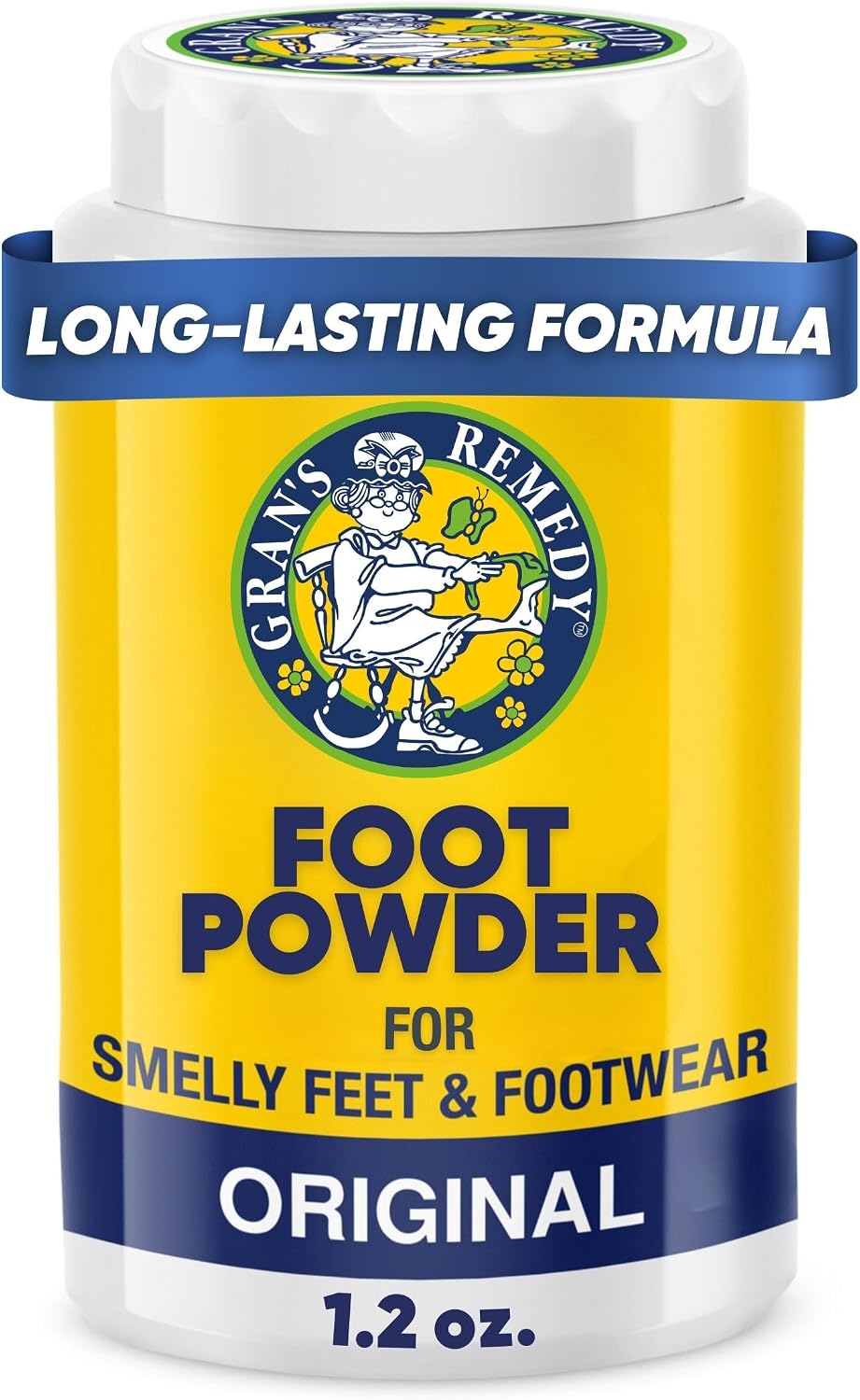 Gran's Remedy Shoe Deodorizer and Foot Powder - Unscented - Shaker