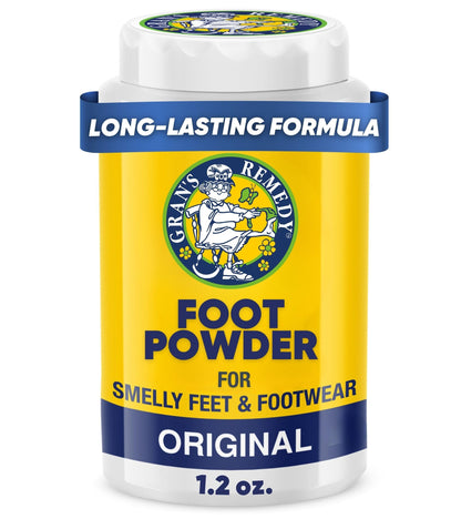 Gran's Remedy Shoe Deodorizer and Foot Powder - Unscented - Shaker