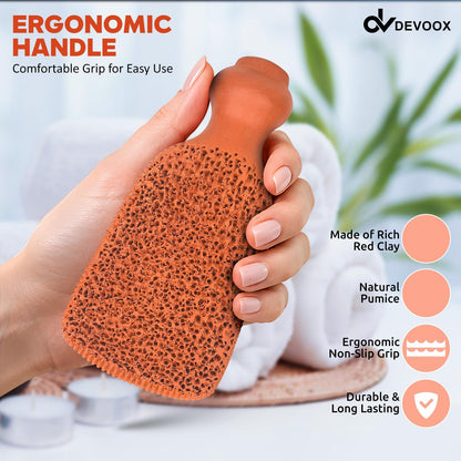 Pumice Stone Natural for Shower Dual Sided Foot Exfoliator, Foot Scrubber for Dead Skin, Callus Remover for Feet, Hard Skin Remover, Pedicure Tool for Men & Women
